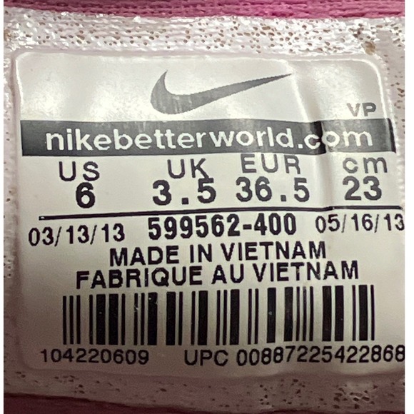 Nike Shox Reax Women's Running Shoes Blue Pink Size 6 Athletic Sneakers - Picture 5 of 7